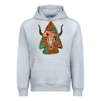 Heather Grey bullskull arrowhead Urban Hoodie - Jasminsmagicworld