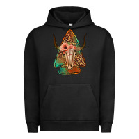 Pigment Black bullskull arrowhead Urban Hoodie - Jasminsmagicworld