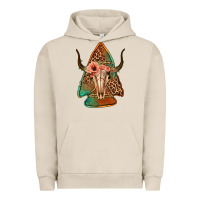 Pigment French Oak bullskull arrowhead Urban Hoodie - Jasminsmagicworld