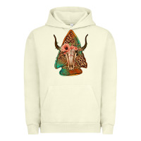 Pigment Pistachio bullskull arrowhead Urban Hoodie - Jasminsmagicworld