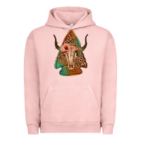 Pigment Salmon bullskull arrowhead Urban Hoodie - Jasminsmagicworld