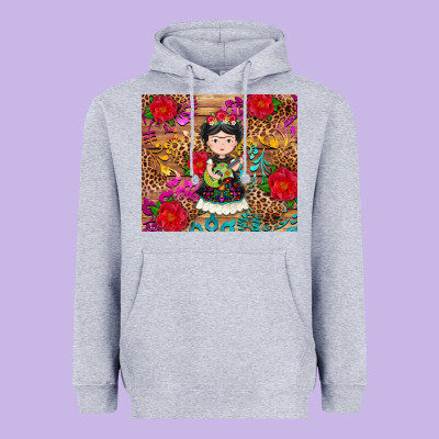 Mexican Girl Heavyweight Hoodie Designed By Ranaportraitstore