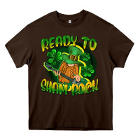 Chocolate Brown Ready to sham rock St. Patrick's Day Heavy Core Tee - CowGirlArtShop