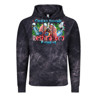 Cloud Black santa's favorite respiratory therapist Vintage Hoodie - CowhideDigitalArt