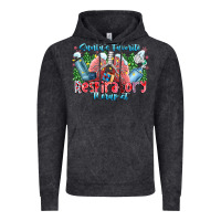 Vintage Black santa's favorite respiratory therapist Vintage Hoodie - CowhideDigitalArt