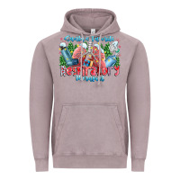 Vintage Zinc santa's favorite respiratory therapist Vintage Hoodie - CowhideDigitalArt