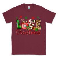 Burgundy love christmas Classic Tee - OliviaCreatesArt