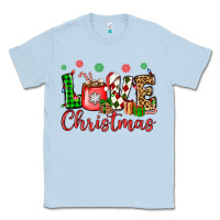 Dusty Blue love christmas Classic Tee - OliviaCreatesArt