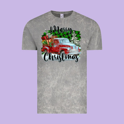 Merry Christmas Truck With Gifts Vintage Tee Designed By Fadigitalartstudio