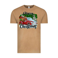 Vintage Camel Merry Christmas Truck With Gifts Vintage Tee - FaDigitalArtStudio