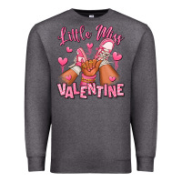 Charcoal Heather Little miss Valentine afro kid sneakers Premium Sweatshirt - RanaPortraitStore