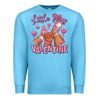Ocean Blue Little miss Valentine afro kid sneakers Premium Sweatshirt - RanaPortraitStore