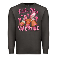 Little Miss Valentine Afro Kid Sneakers Premium Sweatshirt | Teevron