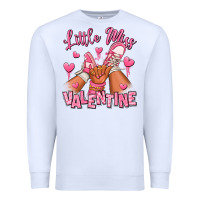 White Little miss Valentine afro kid sneakers Premium Sweatshirt - RanaPortraitStore