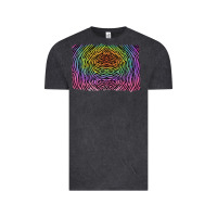 Vintage Black colorful zebra background Vintage Tee - RanaPortraitStore