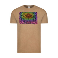 Vintage Coffee colorful zebra background Vintage Tee - RanaPortraitStore