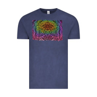 Vintage Denim colorful zebra background Vintage Tee - RanaPortraitStore