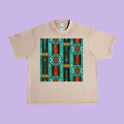 Native American Aztec Seamless Pattern 5 Urban Heavy Tee Designed By Bundleandbundleshop