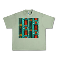 Oil Green native american aztec seamless pattern 5 Urban Heavy Tee - BundleAndBundleShop