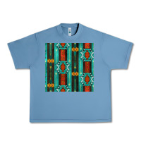 Pebble Blue native american aztec seamless pattern 5 Urban Heavy Tee - BundleAndBundleShop
