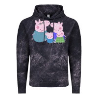 Cloud Black peppa pig family Vintage Hoodie - artisFamous
