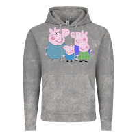Cloud Rock peppa pig family Vintage Hoodie - artisFamous