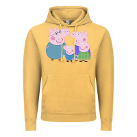 Vintage Mustard peppa pig family Vintage Hoodie - artisFamous