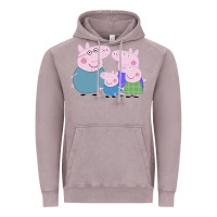 Vintage Zinc peppa pig family Vintage Hoodie - artisFamous