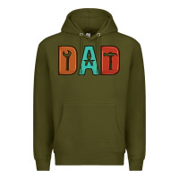 Army Green dad Premium Hoodie - Artiststas