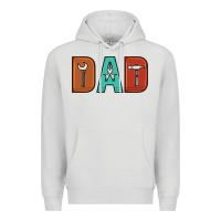Dove Grey dad Premium Hoodie - Artiststas