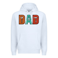 White dad Premium Hoodie - Artiststas