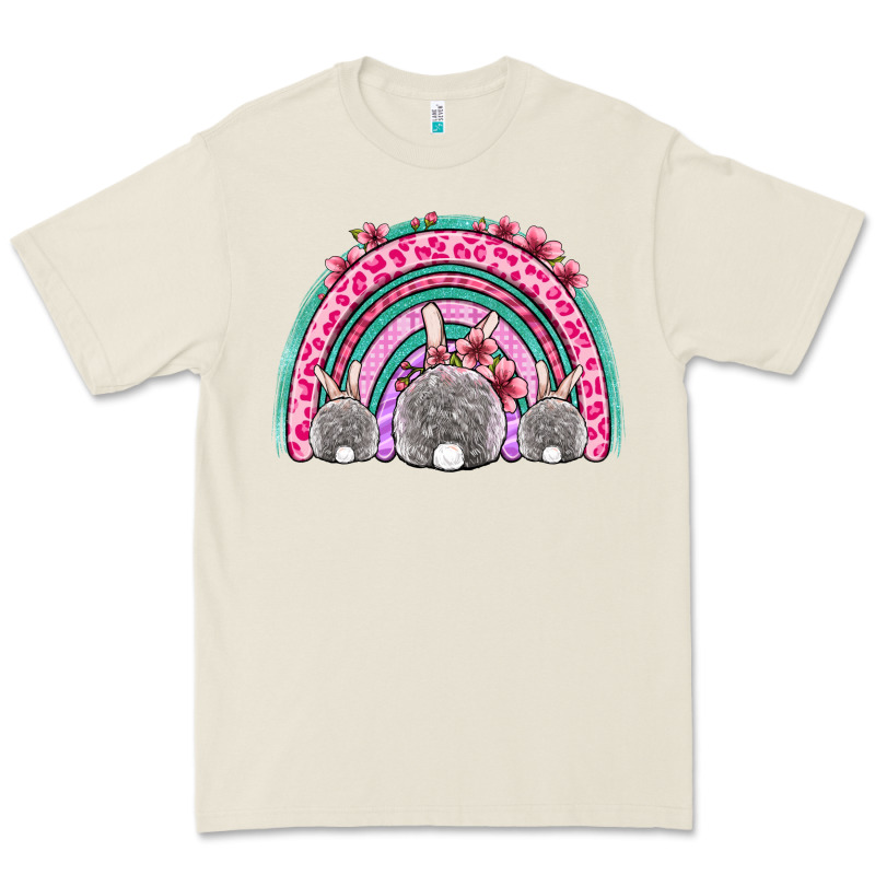 Easter Bunny Rainbow Premium Tee by OliviaCreatesArt | Teevron