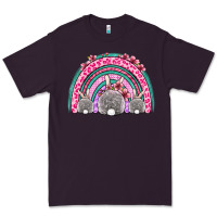 Plum Easter bunny rainbow Premium Tee - OliviaCreatesArt