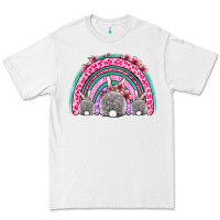 White Easter bunny rainbow Premium Tee - OliviaCreatesArt