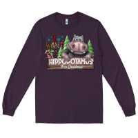 Plum IWant Hippopota maps For Christmas Long Sleeve Tee - CowhideDigitalArt
