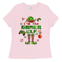 Bubblegum Pink im the gamer elf Ladies Tee - FaDigitalArtStudio