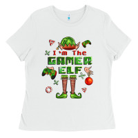 White im the gamer elf Ladies Tee - FaDigitalArtStudio