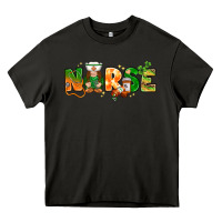 Asphalt St. Patrick's Day Nurse with gnome Heavy Core Tee - HowdyJamesFarm
