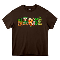 St. Patrick's Day Nurse With Gnome Heavy Core Tee | Teevron