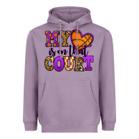 Lavender my heart is on that court basketball Heavyweight Hoodie - Jasminsmagicworld