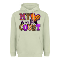 Matcha my heart is on that court basketball Heavyweight Hoodie - Jasminsmagicworld