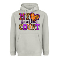 Moon Dust my heart is on that court basketball Heavyweight Hoodie - Jasminsmagicworld