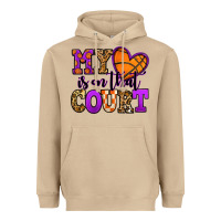 Mushroom my heart is on that court basketball Heavyweight Hoodie - Jasminsmagicworld