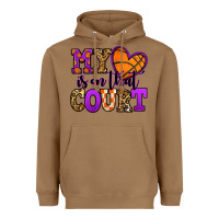 Toasted Coconut my heart is on that court basketball Heavyweight Hoodie - Jasminsmagicworld