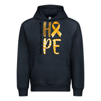 Navy finding the cure starts with hope childhood cancer awareness Urban Hoodie - Jasminsmagicworld