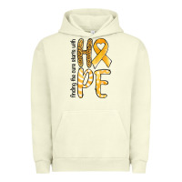 Pigment Pistachio finding the cure starts with hope childhood cancer awareness Urban Hoodie - Jasminsmagicworld