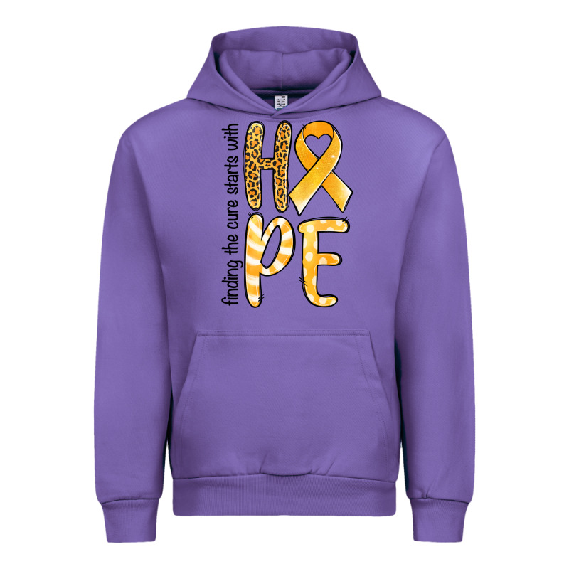 Finding The Cure Starts With Hope Childhood Cancer Awareness Urban Hoodie by Jasminsmagicworld | Teevron