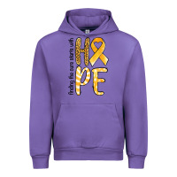 Tulip finding the cure starts with hope childhood cancer awareness Urban Hoodie - Jasminsmagicworld