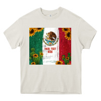 Cream preview cactus sunflower mexican flag Heavy Core Tee - Jasminsmagicworld