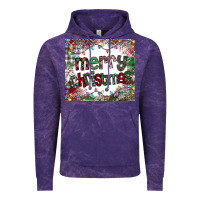 Cloud Purple merry Christmas Vintage Hoodie - CowhideDigitalArt